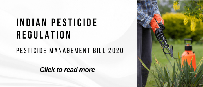 Banner voor pesticidenregulering in India